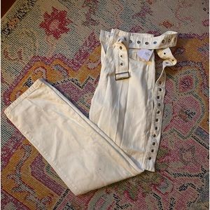 we wore what cream jeans